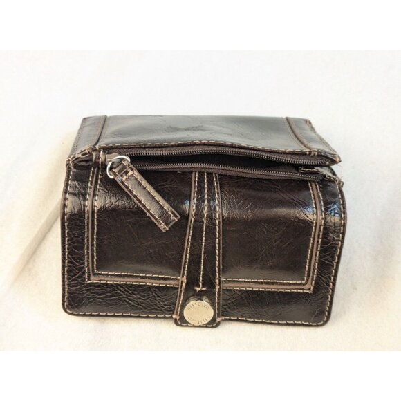 NINE & CO BRAND CLASSIC Brown MULTI-COMPARTMENT TRI-FOLD‎ WALLET SNAP - Picture 5 of 13